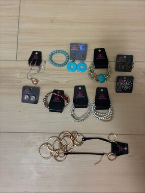 paparazzi Turquoise Gold Silver Mixed Jewelry Bundle